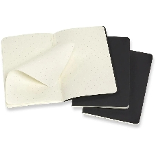 Блокнот Moleskine CAHIER JOURNAL QP314 Pocket 90x140 мм обложка картон 64стр. пунктир черный (3 шт)