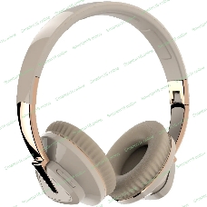 Беспроводные наушники MORE CHOICE HW33 бежевый, накладные, Bluetooth, до 6 ч