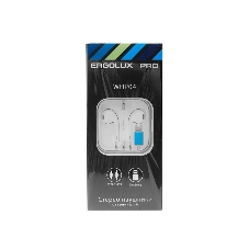 Проводные наушники Ergolux ELX-WHP04-C01 белый, вкладыши, Lightning, встроенный микрофон
