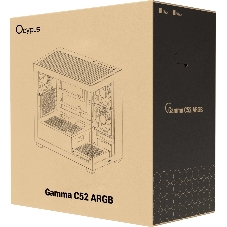 Корпус Ocypus Gamma C52 WH ARGB, Mini-Tower, белый, 3 x 120 мм