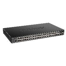 Коммутатор D-Link DGS-1250-52XMP/RU/A1A, 48×1 Гбит/с + 4×10 Гбит/с SFP+, управляемый