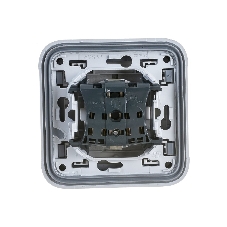 Розетка 1-м СП Plexo с защ. крышкой с заземл. с супр. IP55 сер. Leg 069833