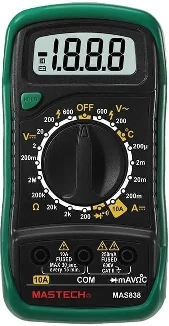 Мультиметр портативный Mastech MAS838, ручной 13-2008