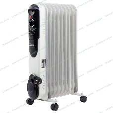 Обогреватель масляный MTX OCH-2000, белый, 2000 Вт, 20 м2, термостат