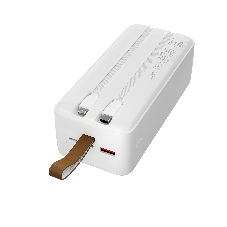 Портативный аккумулятор MORE CHOICE (4620202552846) PB59-40 40000mAh 1USB+1Type-C+1micro USB 3.0A 22.5W PD20WP, белый