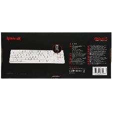Клавиатура беспроводная Redragon Anubis беспроводная, USB, Bluetooth/Радиоканал, белый