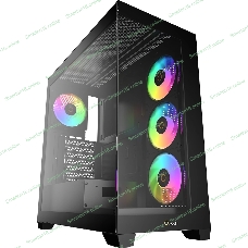 Компьютерный корпус Ocypus Gaммa C72 BK ARGB ATX/win/black/4 ARGB fans/no PSU/Tempered Glass