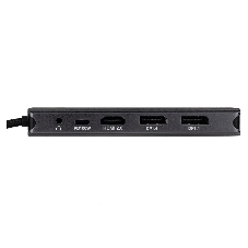 USB-концентратор HIPER HP-DS11-01, USB Type-C, USB Type-C/HDMI/USB-A/microSD/SD/DisplayPort/3.5мм/RJ45, USB