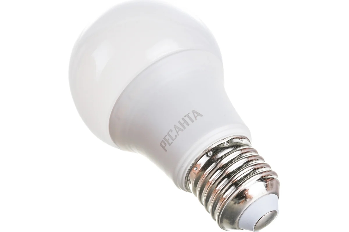 Лампа светодиодная Ресанта LL-R-A60-9W-230-4K-E27 груша, 9 Вт, нейтр., Е27