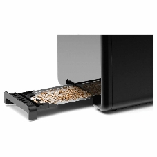 Тостер Bosch TAT3P423 черный, 970 Вт, 2 слота