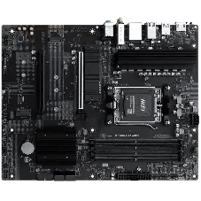 Материнская плата MSI PRO B840-S EVO WIFI6E, AM5, AMD B840, 4xDDR5 (до 256 ГБ), 4xSATA, 3xM.2 (PCIe 4.0/3.0), 1xPCIe 4.0 x16, 1xPCIe 3.0 x16, 1xHDMI, 1x2.5Gb LAN, Wi-Fi 6E, Bluetooth 5.3, 1xUSB-C 10Gbps, 1xUSB-A 10Gbps, 2xUSB-A 5Gbps, 4xUSB-A 2.0, 3x3.5 мм, 7.1, чёрный, ATX