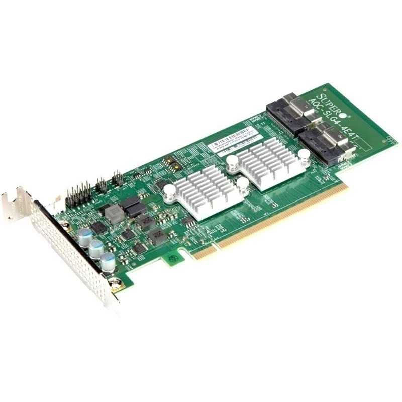 Контроллер Supermicro AOC-SLG4-4E4T, 4-Port Retimer, x16 PCIe Gen 4,RoHS
