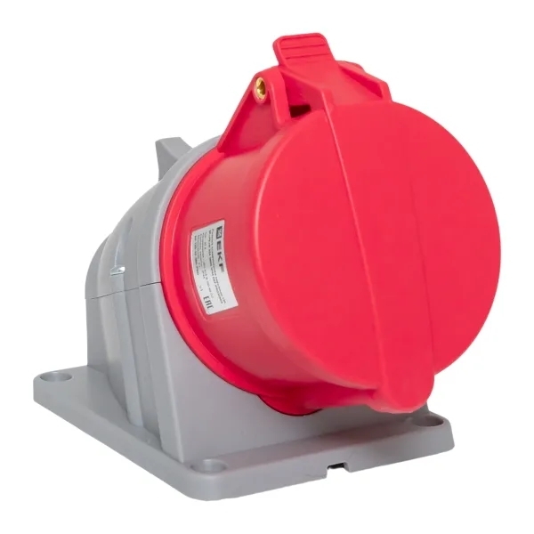 Розетка стационарная наружная EKF 125 ps-125-32-380-PRO PROxima 3Р+РЕ+N 32А 380В IP44