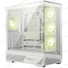 Компьютерный корпус MSI MAG PANO 130R PZ White 2xUSB 3.2 Gen 1, 1xUSB 3.2 Gen2 Type-C, 3x120мм ARGB Reverse Blade Fan, 1x120мм ARGB Fan, 1 to 3 Fan PWM Splitter, Tempered Glass Window
