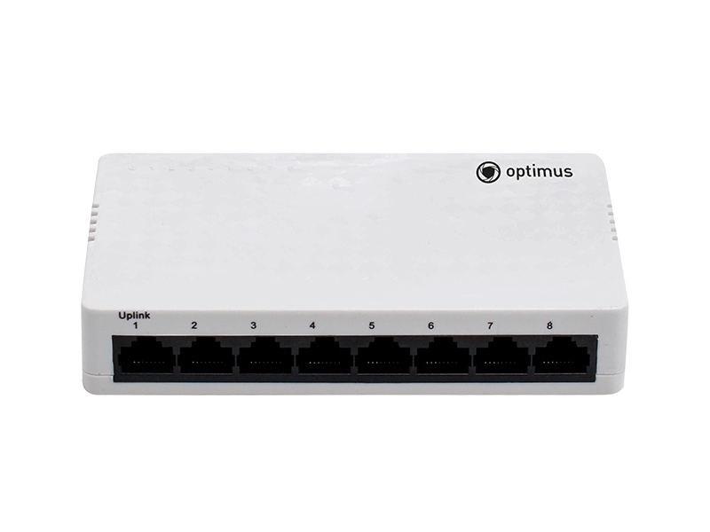 Коммутатор Optimus U1EN-7F/1F, 7×100 Мбит/с + 1×100 Мбит/с Uplink, неуправляемый