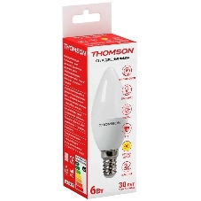 Лампа светодиодная Hiper THOMSON LED CANDLE 6W 480Lm E14 3000K TH-B2013