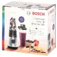 Блендер стационарный Bosch MMB2111S черный, 450 Вт, 1 скорость