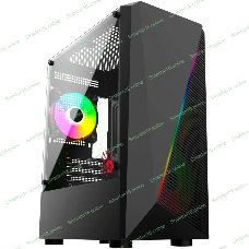 Компьютерный корпус Bloody BD-CC102F черный без БП mATX 2x120мм 2xUSB 2.0 1xUSB 3.0 audio bott PSU