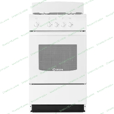 Плита газовая De Luxe 5040.45Г (Щ) -001 белый, конфорок 4 газовых, духовка 46 л, 50 см x 85 см x 50 см