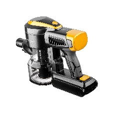 Пылесос вертикальный Brayer BR4273 серый/желтый, питание от аккумулятора, 350 Вт, уборка сухая, пылесборник 0,8 л