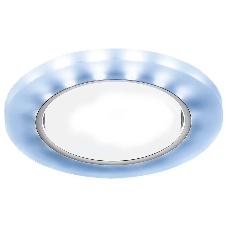 Встраиваемый точечный светильник G214 CL/CH/CLD хром/прозрачный GX53+3W(LED COLD)