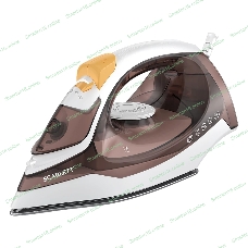 Утюг Scarlett SC-SI30K47, 2200 Вт, коричневый/белый