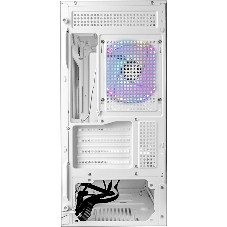 Компьютерный корпус Ginzzu CL485 mATX FAN 3*12LD4 передняя панель Стекло белый