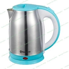 Чайник электрический Sakura SA-2147BL 1.8 л, нерж+голуб д