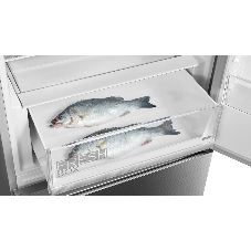 Холодильник Midea MDRB519MGE46ID нержавеющая сталь двухкамерный 263/123л морозилка снизу, No Frost