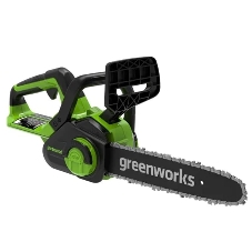 Цепная пила аккумуляторная GreenWorks G24CS25K4, 24V, 25 см, c АКБ 4А·ч и ЗУ (2007707UB)