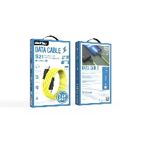 Кабель Smartbuy (iK-512-S21by) S21 Lightning желтый, 2.4 А, сил., 1 м