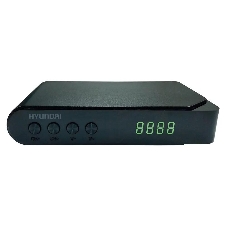 Приставка для цифрового ТВ Hyundai H-DVB200 черный, DVB-T2, DVB-T, DVB-C, HDMI, USB 2.0