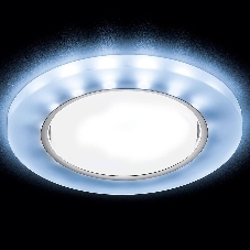 Встраиваемый точечный светильник G214 CL/CH/CLD хром/прозрачный GX53+3W(LED COLD)