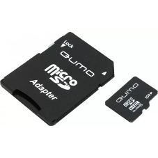 Флеш карта QUMO MicroSDHC 8GB Сlass 10 UHS-I, 3.0 , адаптер в комплекте SD, черно-красная картонная упаковка