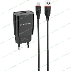 Сетевое зарядное устройство BOROFONE (6931474702135) для micro USB BA20Am черный