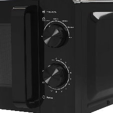 Микроволновая печь BQ MWO-20004SM/W черный, 20 л, 700 Вт, переключатели - поворотный механизм