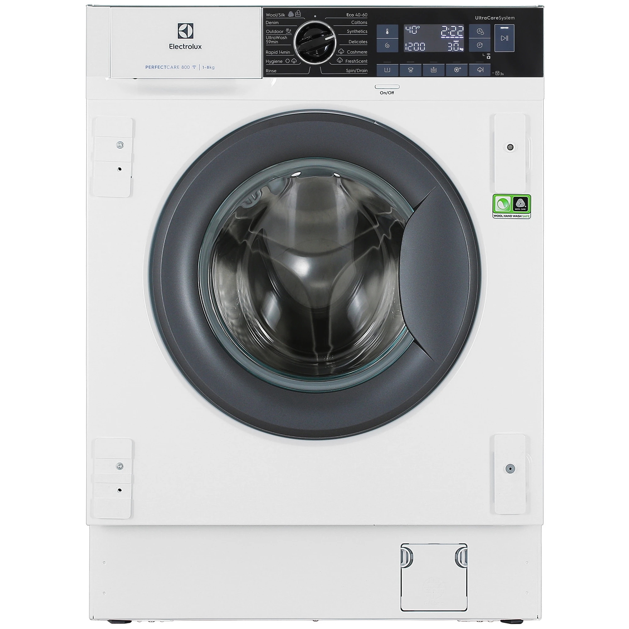 Стиральная машина встраиваемая Electrolux EW8F348SCI белый, загрузка фронтальная 8 кг, 1400 об/мин, класс A+++