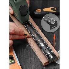 Измерительный и разметочный инструмент Deli Рулетка Home Series Green HT8316L 3м х 16мм, эксклюзивный дизайн, корпус - высококачественный софттач пластик