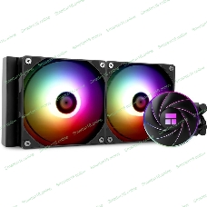 Система жидкостного охлаждения Thermalright Aqua Elite 240 V3 (240мм, Black, ARGB/ Fans: 2x120мм, 66.17CFM, 25.6dBA, 1500RPM/ Pump height 53mm, 23dBA, 3300RPM, Rad thickness 27mm/ S: 1700, 1200, 20XX, 115X, AM5, AM4)