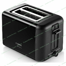 Тостер Bosch TAT3P423 черный, 970 Вт, 2 слота