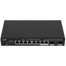 Коммутатор Tenda TEM2010F, 8×2.5 Гбит/с + 2×2.5 Гбит/с SFP, неуправляемый