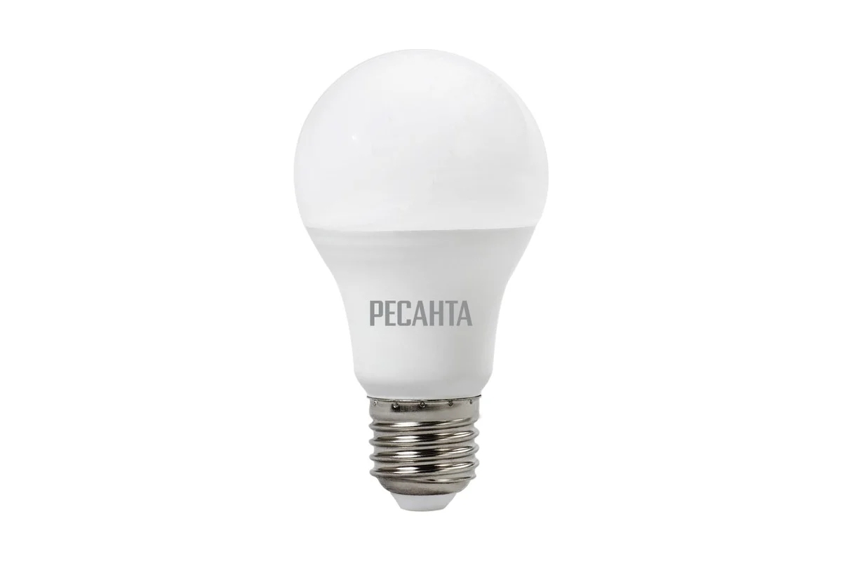 Лампа светодиодная Ресанта LL-R-A60-11W-230-3K-E27 груша, 11 Вт, тепл., Е27