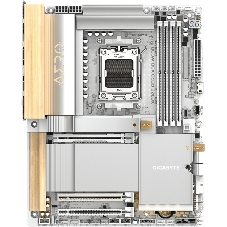 Материнская плата Gigabyte X870E AERO X3D WOOD, AM5, AMD X870E, 4xDDR5, 4xSATA, 4xM.2, 2xPCIe 5.0 x16, 1xPCIe 4.0 x16, 1xHDMI, 2x5Gb LAN, Wi-Fi 7, Bluetooth 5.4, 2xUSB-C 40Gbps (USB4), 1xUSB-C 20Gbps, 5xUSB-A 10Gbps, 3xUSB-A 5Gbps, 3x3.5 мм + S/PDIF оптический, 7.1, вставки из дерева, ATX