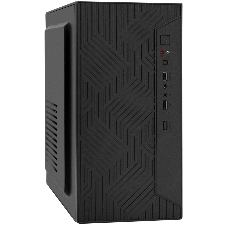 Компьютерный корпус Minitower ExeGate BAA-303-UNS500 (mATX, БП UNS500 с вент. 12см, 2*USB, HD Audio, черный)