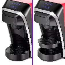 Кофеварка капсульная Kitfort КТ-7227 красный/черный, исп. кофе - капсулы/молотый, 0,8 л, 1400 Вт, 20 бар