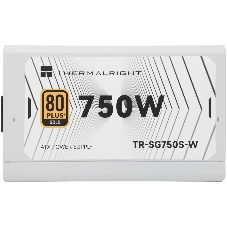 Блок питания 750W/Power Supply Thermalright, 750W 80+ Gold (ATX, 3.1, PCIe 5.1, Non-modular, 1x24(20+4)pin, 1xCPU 8(4+4)pin, 2xPCIe*2 8(6+2)pin, 5xSATA3, 1x12+4pin (12VHPWR PCIe 5.1 12+4pin 600mm), 3xMOLEX4pin, Active, 120x120мм, 150x140x86mm, APFC, white)