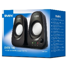Портативная акустика SVEN 190, черный (6 Вт, питание USB)