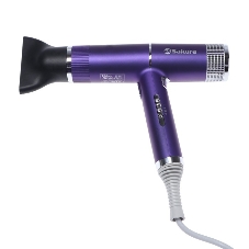 Фен SAKURA SA-4051V фиолетовый/серый, 1600 Вт, компактный
