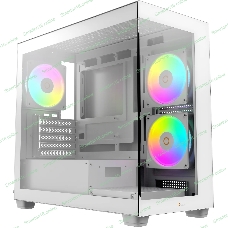 Корпус Ocypus Gamma C52 WH ARGB, Mini-Tower, белый, 3 x 120 мм