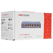 Коммутатор Hikvision DS-3E0106HP-E, 4×100 Мбит/с PoE + 2×100 Мбит/с, неуправляемый